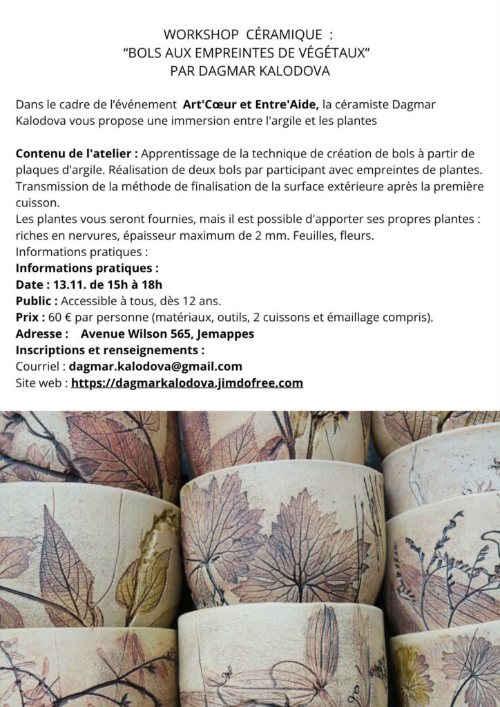 Atelier de céramique avec Dagmar
